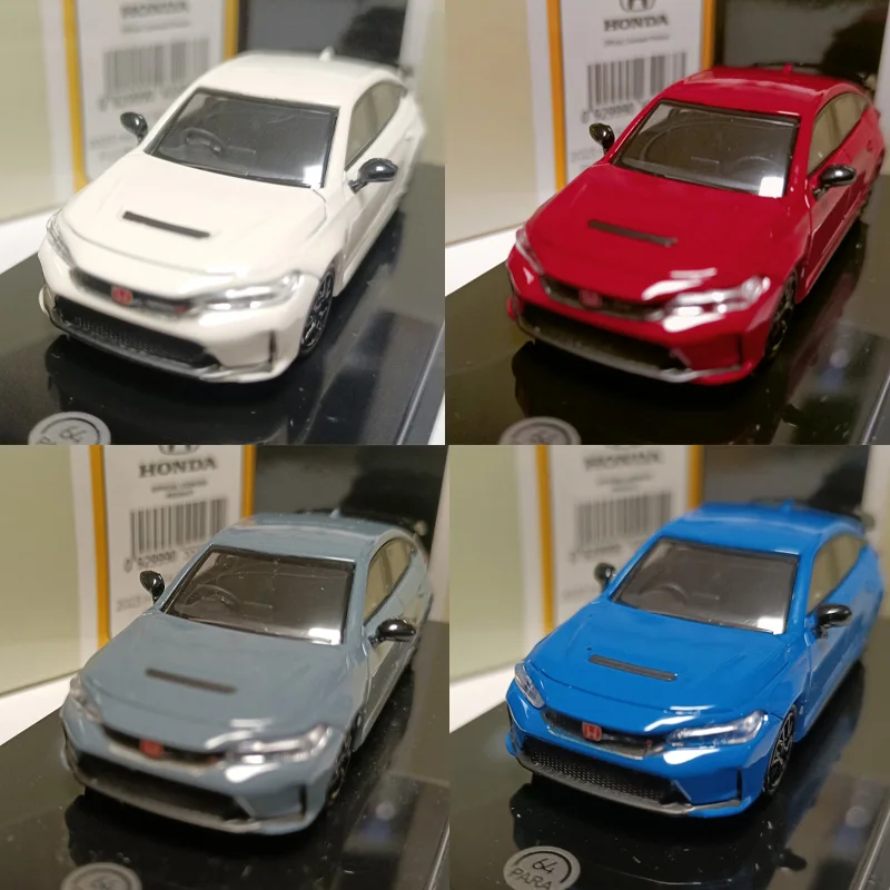 

PARA64 1:64 Scale Diecast Alloy Honda Civic Type R FL5 2023 Toy Car Model Classic Adult Collectible Souvenir Gift Static Display