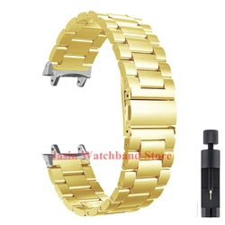 Luxury Stainless Steel Bracelet Watch Band - Premium Metal Strap Accessory - Amazfit TRex 3 (Gold)