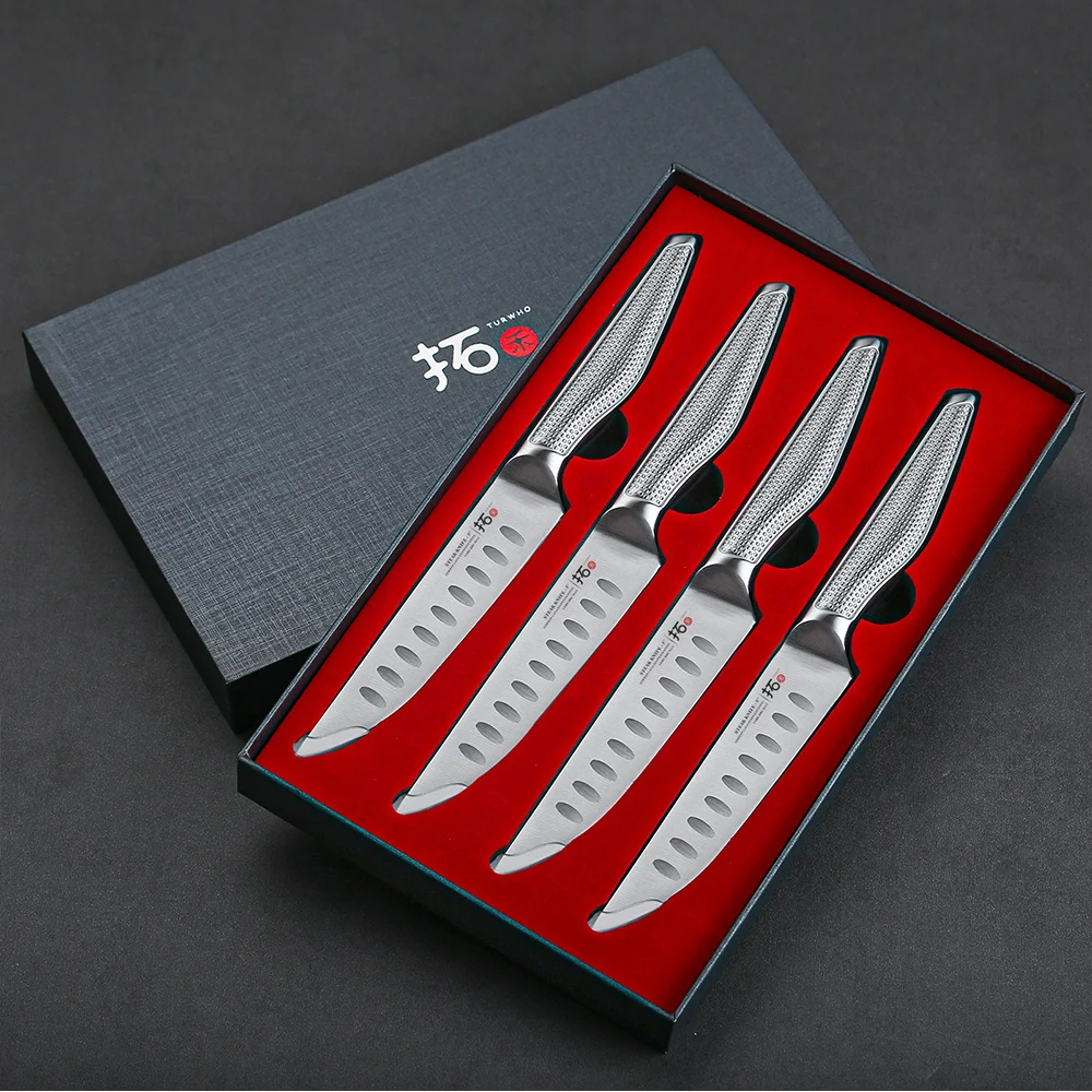 Stainless Steel Knife Block Set in Sharpener in Drawer Steak Knives Natural  - AliExpress