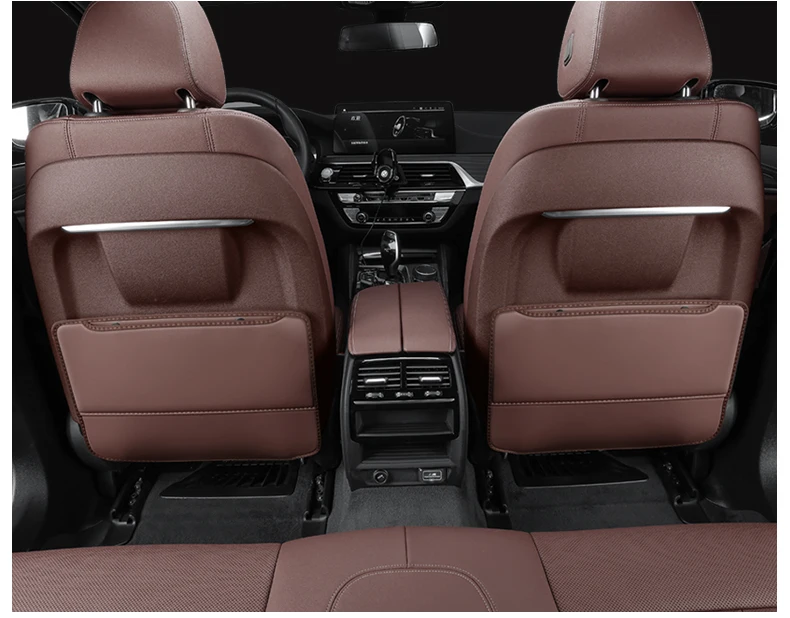 2 stücke Auto Sitz Zurück Anti Kind Kick Pad Für TESLA MODELL Y 3 2023 Protector Matte Lagerung Taschen Abdeckung auto Innen Zubehör – Detail 15