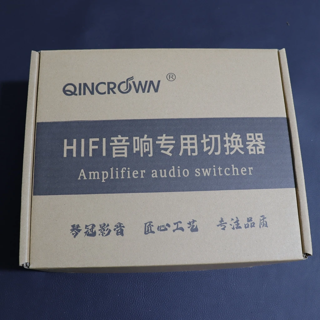 PROZOR Versterker Speaker Switcher Selector - 2 (1)-In-1 (2)-Out Bi-directionele versterkerselector met 1/2 schakelaar vergulde banaanaansluitingen AMP Speaker Switcher Box Geen externe voeding nodig