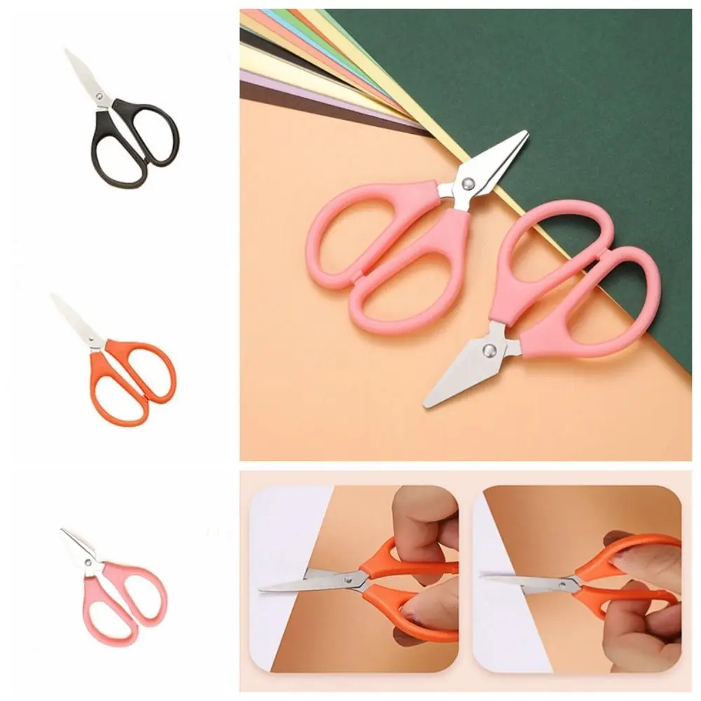 

10pcs Stationery Scissor Mini Scissors Durable Stainless Steel Multifunctional Candy Color Minimalistic Paper