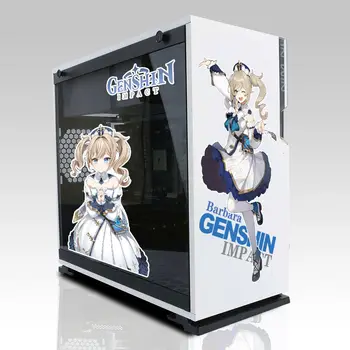 Adesivo per custodia per Computer decorazione per Computer fai da te adesivo per impatto Genshin gioco rimovibile impermeabile adesivo per ragazza carina Anime
