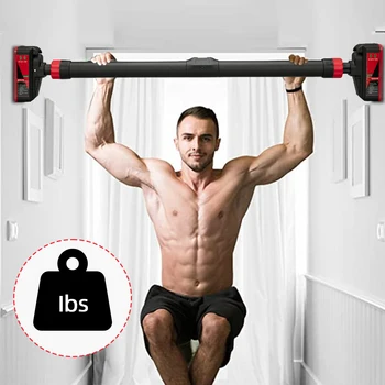 Strength Training Pull-up Bars with Level Gauge 69-92cm Adjustable Width 200kg Max Load Capacity Chin Up Bar For Doorway 6