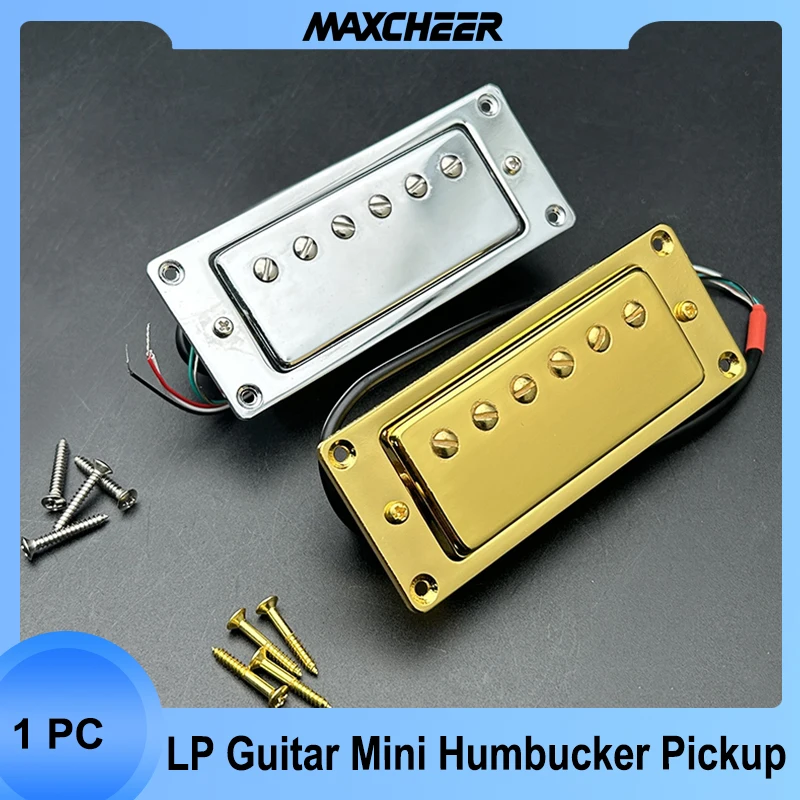 

Mini Humbucker 68X29MM 6 Hole Electric Guitar Pickup Coil Splitting Pickup for LP Guitar (The Neck and Bridge are Universal)