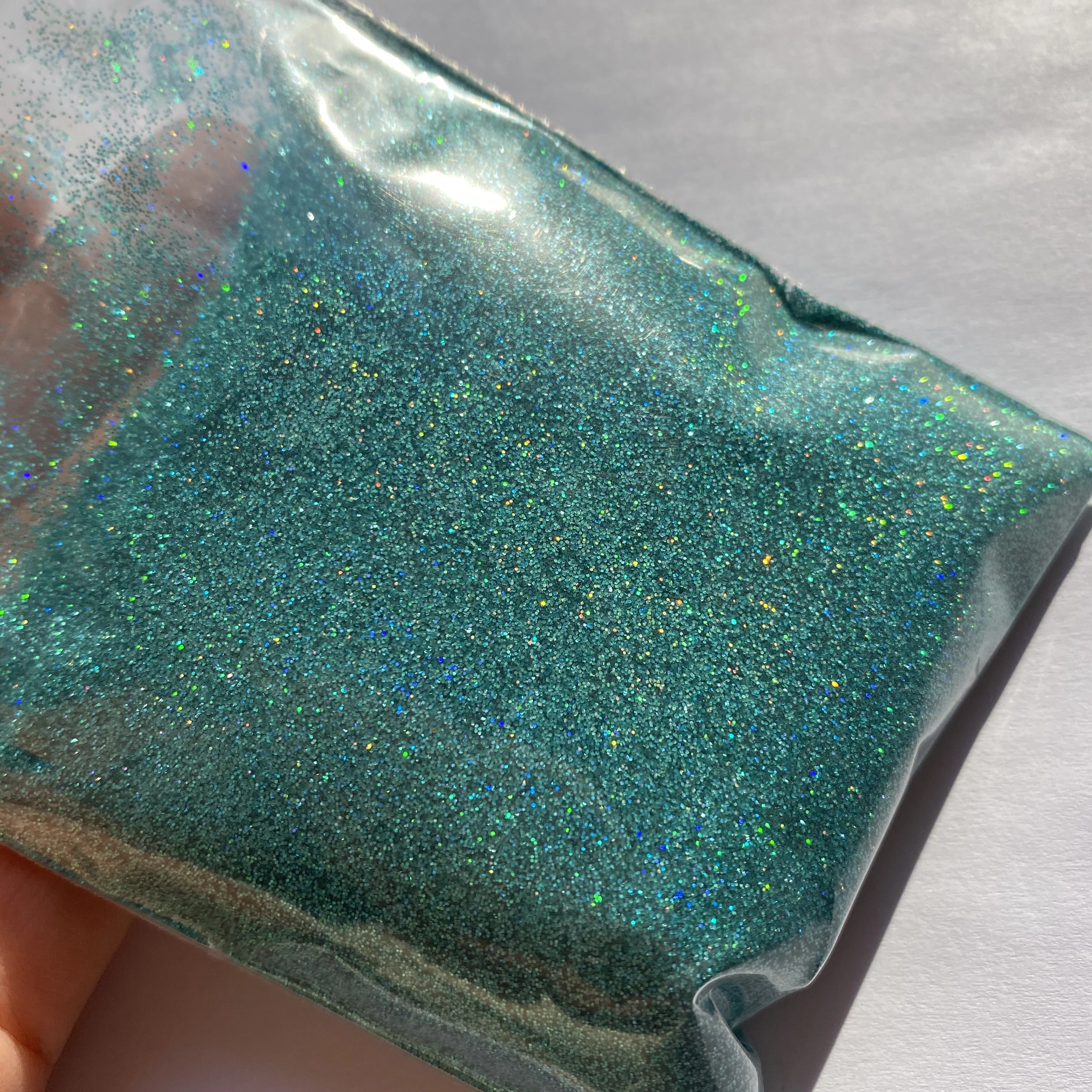 50g/bag Silver Holographic Nail Art Glitter Powder 0.2mm Shiny Extra Fine Glitter Powder Bulk Manicure Crafts Flooring