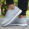 Men Casual Mesh Shoes Classic Breathable Comfort Excellent Fit Walking Shoes Outdoor Lightweight Knitted Trekking Sneakers Men