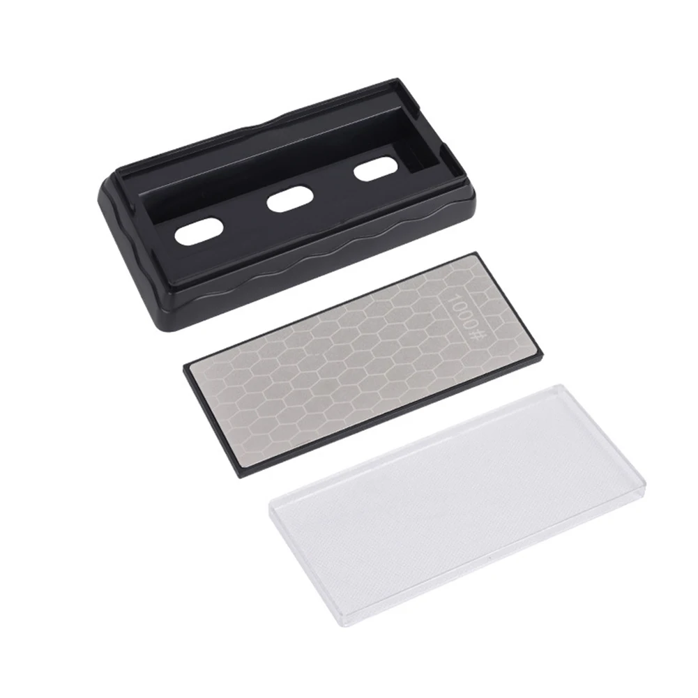 

Sharpening Tool Double Sided Diamond Whetstone with Plastic Base Suitable for Grinding Kitchen and Outdoor Tools