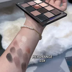 HERORANGE Vibrant 12 - Color Eyeshadow Palette for Stunning Makeup Transformations (Chocolate)