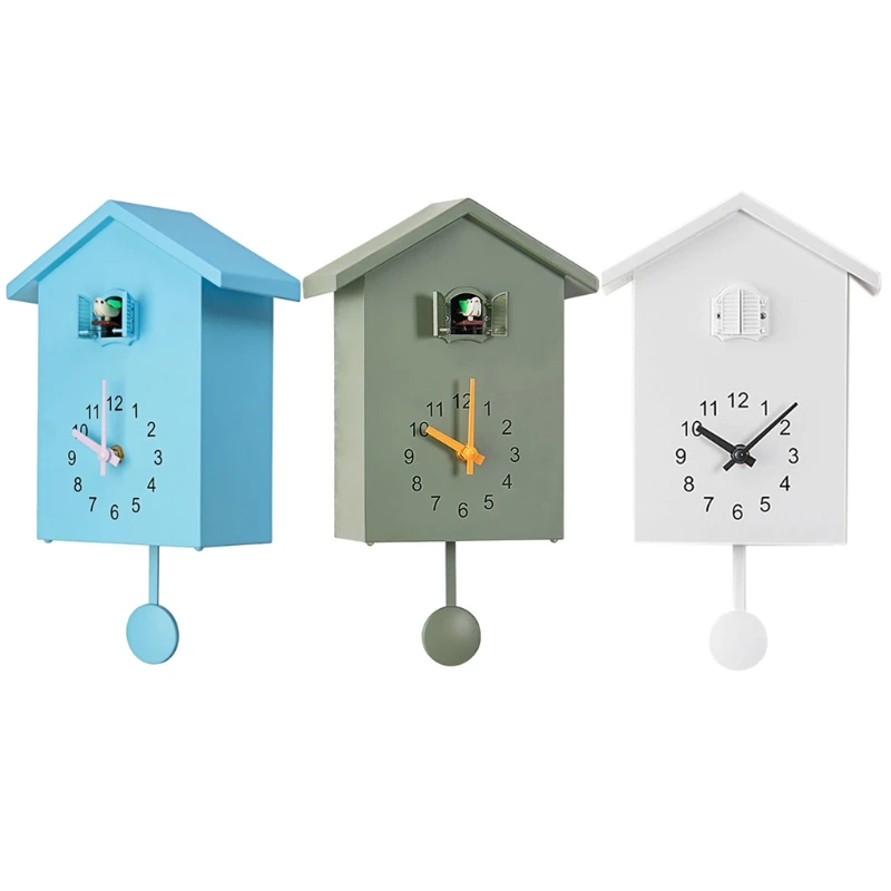 

Modern Plastic Bird Cuckoo Design Wall Hanging Clock Wall Art Home Decoraton Modern Brief Decoration