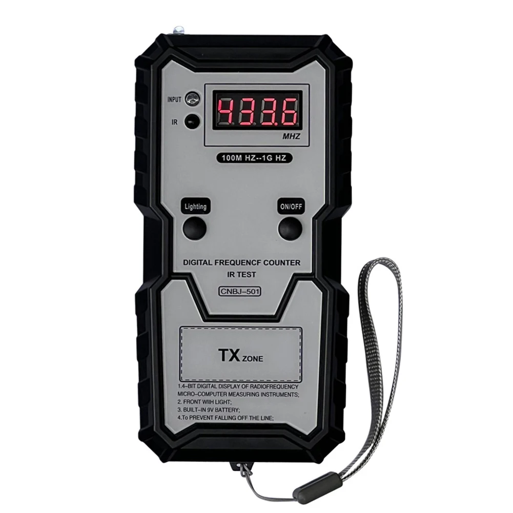 Frequency Counter Tester Frequency Meter Car Remote Keys Infrared Frequency Tester 100M-1GHZ Digital Electronic Measuring Instrument Keys Infrared Frequency Detecter