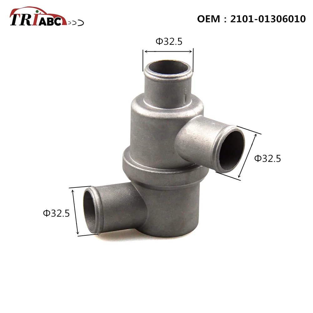 2101-1306010 Alloggiamento Termostato Liquido Di Raffreddamento Alluminio Per Lada 110 111 112 Niva 1600 1700 4X4 Nova Kombi 2104 2105 2107