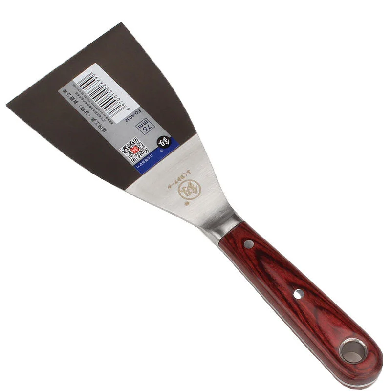 1pcs Stainless steel wooden handle putty knife cleaning,putty knife scraper,drywall spatula