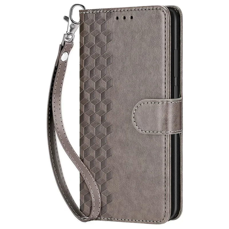 Luxury Leather Flip Wallet Case - Shockproof Design with Pattern Etui