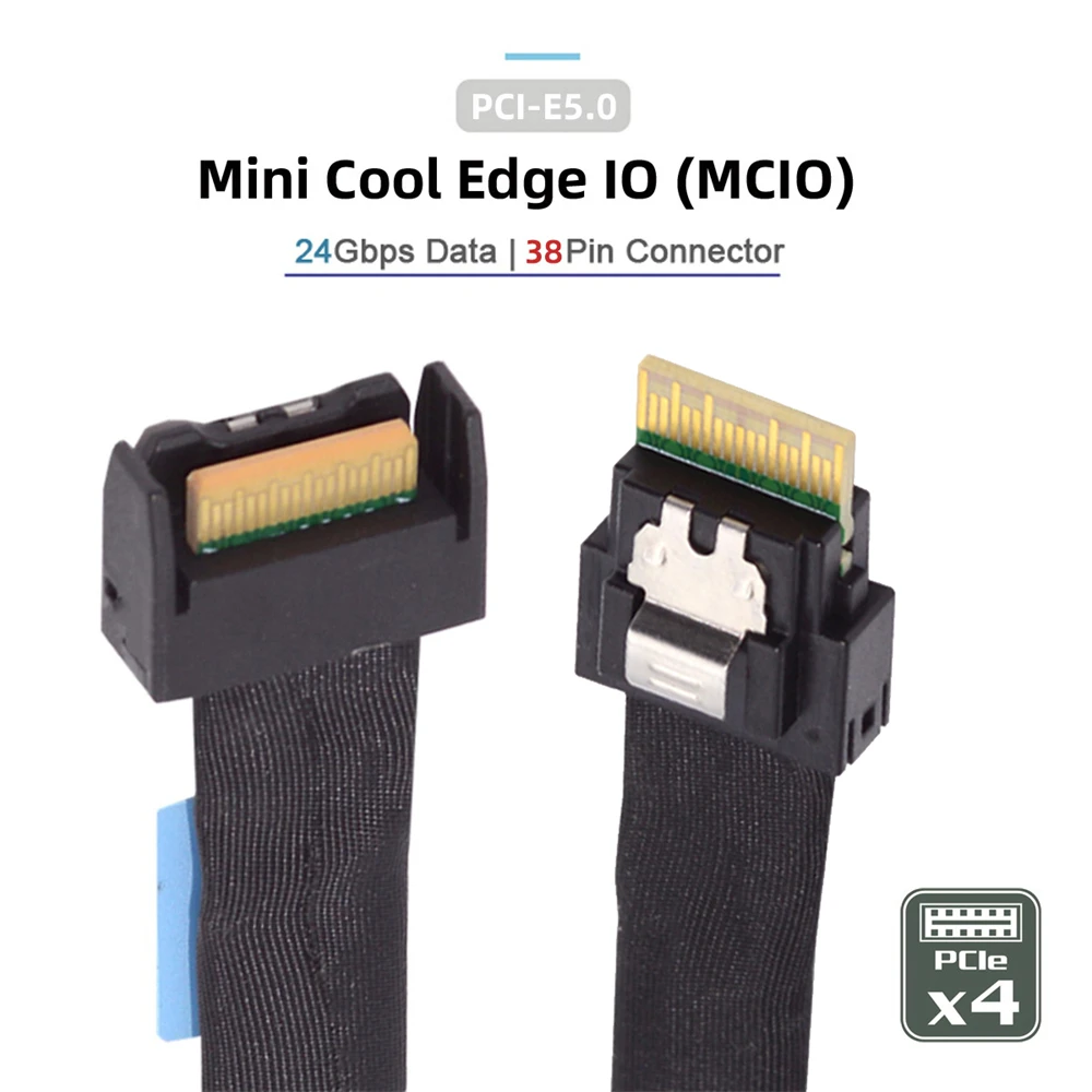 

Chenyang Slimline SFF-8654 4i к PCI-E 5,0 Mini Cool Edge IO MCIO 4X 38Pin SFF-TA-1016 кабель-удлинитель 0,5 м