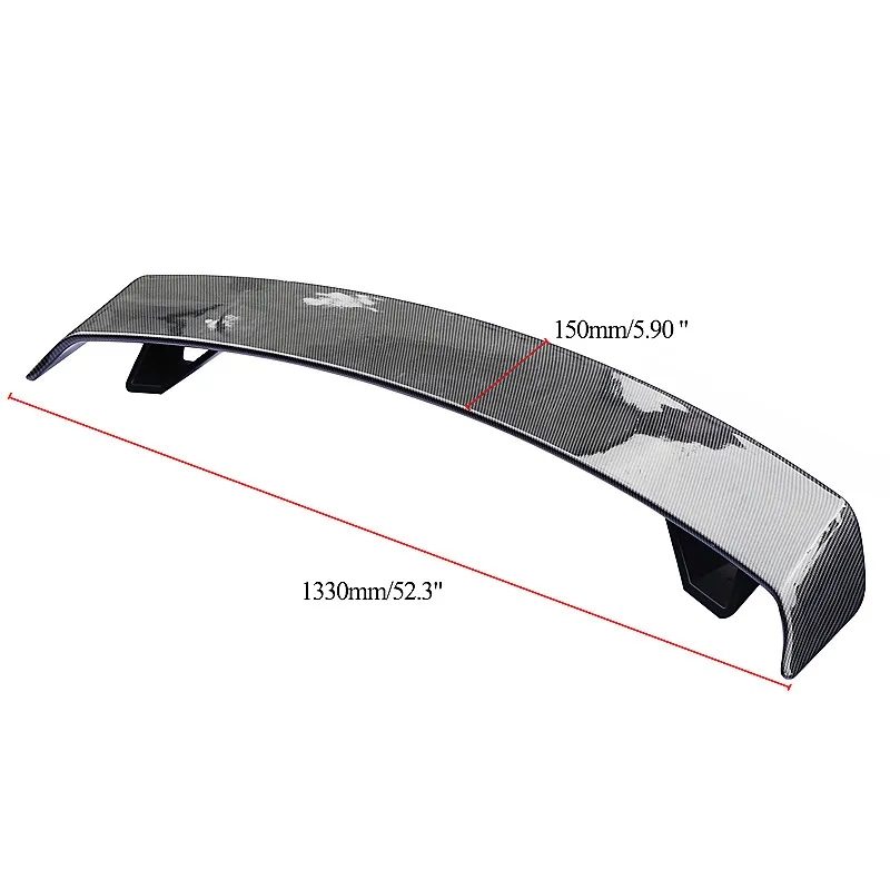 133CM Sedan Universal Rear Trunk Lid Car Spoiler Wings For Audi A3 A4 B8 A5 A6 A7 TT TTS MK2 BMW F10 F30 E36 E46 E60 Accessories