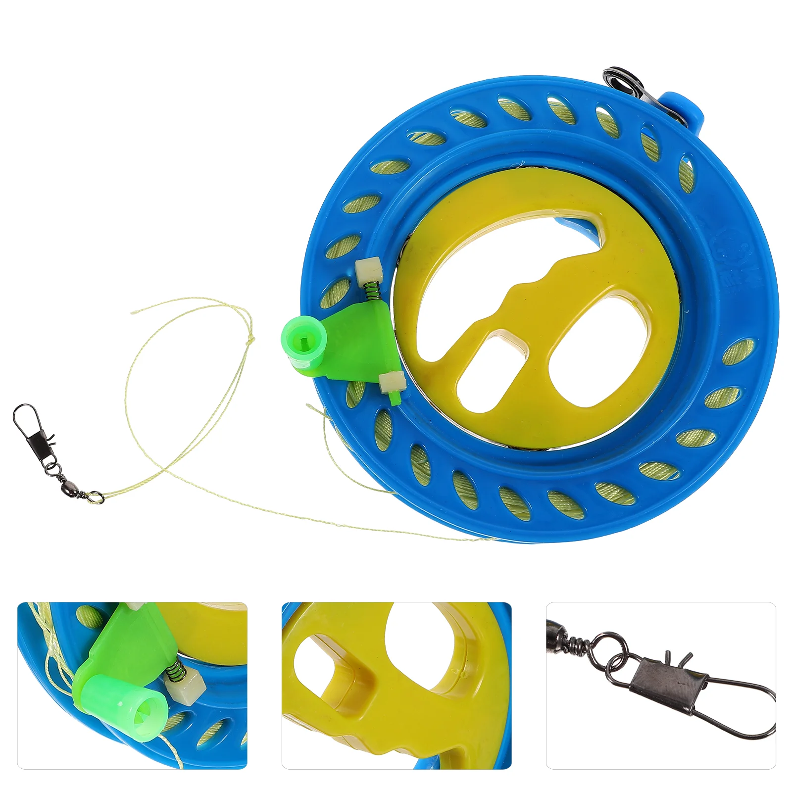 

1PC Plastic Kite Line Wheel Kite Wheel Winder Practical Kite Accessories Portable Kite Winding Wheel (Colored Crystal Steel