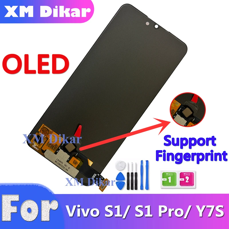 With-Fingerprint-AMOLED-For-VIVO-S1-Y7S-V1907-V1913A-LCD-Display-Touch ...
