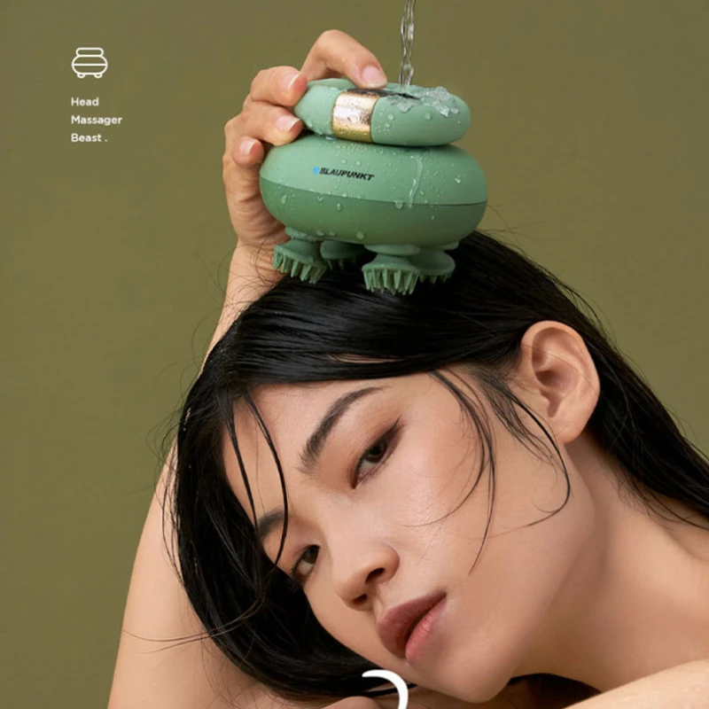 

2022 New Blaupunkt Sapphire Smart Hair Scalp Massager IPX7 Waterproof Head Massage Claw Electric Automatic Cat Laughing Artifact