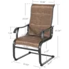 Patio Dining Chairs Set of 4, All Weather Outdoor Padded Textilene Patio Chairs, 3