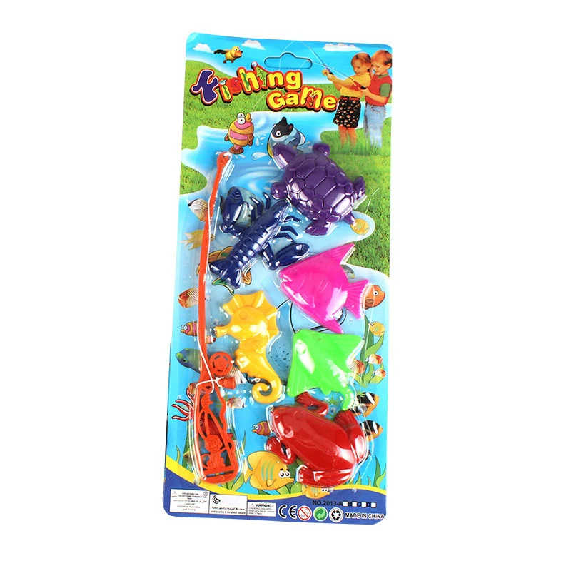 New Cartoon Children Magnetic Fishing Toy Set Outdoor Fishing Games For Children Play Water Fish Hot Gift For Boy Girl fishing toys fishing game