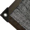 Black Shade Cloth Sunblock Mesh Cover Taped Edge With Grommets, Sun Net For Pergola, Plants Greenhouse, Gardens, Patio, Canopy 3