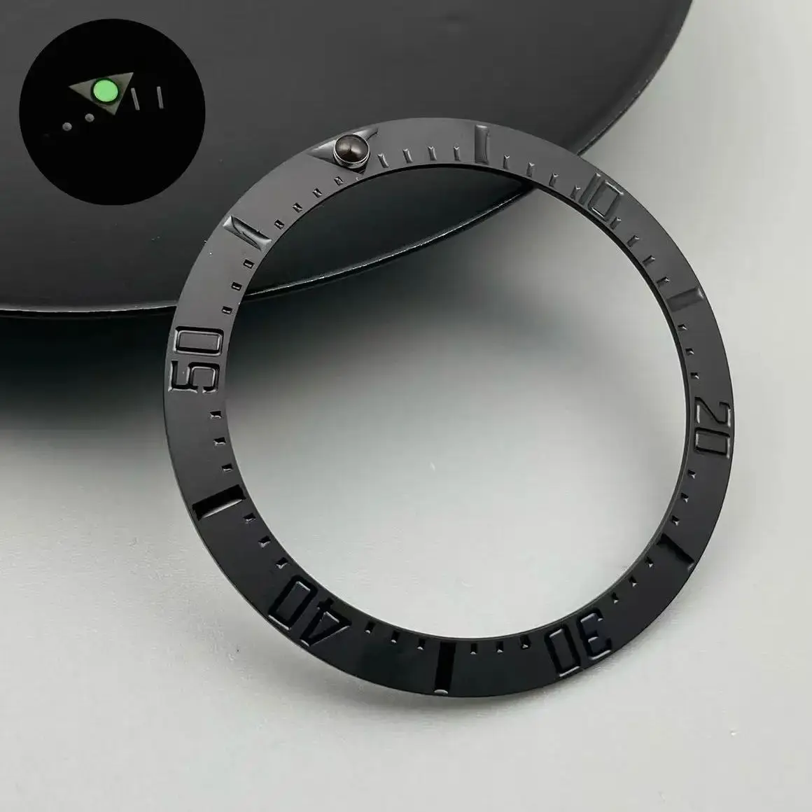 Ceramic & Aluminum Bezel GMT Diving Watch Insert for 40mm Watch Case Replacement