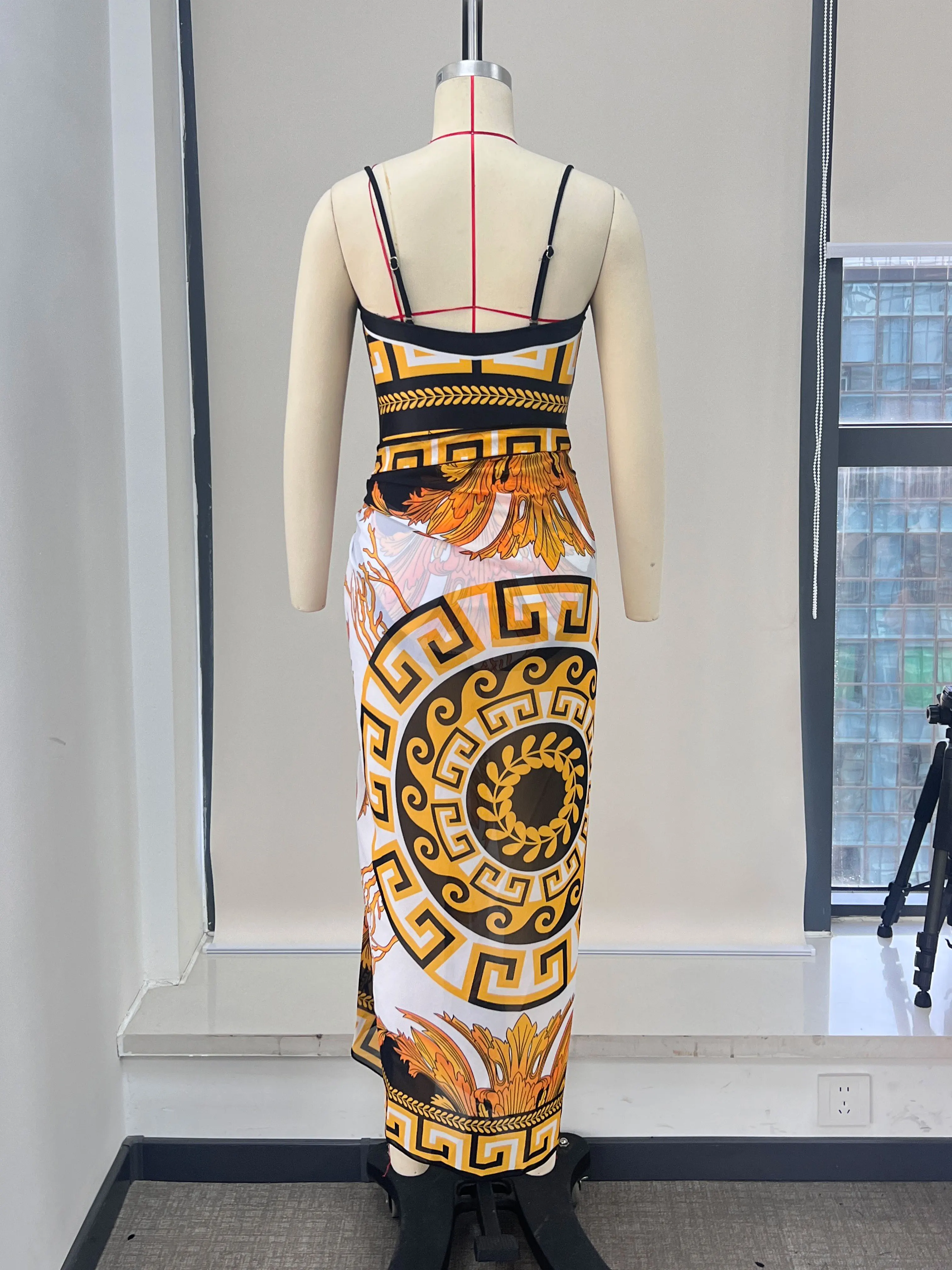 2025 New Arrival Push Up Women Bikini Set Floral Printed Ruffle Bikinis Strappy Bandage Swimwear Brazilian Biquini Bathing Suit 4