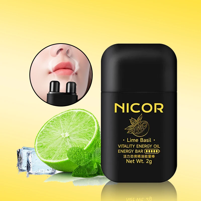 

Nasal Inhaler Essential Oils Stick Nose Cooling Refreshing Fatigue Energy Menthol Nose Inhalers Mint Aromatherapy Artifact