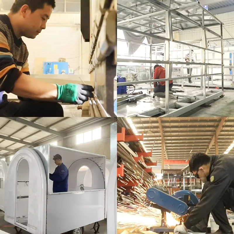 Mini Food Truck Trailer Fast Food Carts Food Truck with Full Kitchen 5