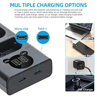 LP-E6 LP-E6N LP E6NH LED Dual Battery Charger For Canon EOS R 90D 80D 70D 60D EOS 5D Mark II III IV EOS 6D 7D Mark II Camera - Image 5