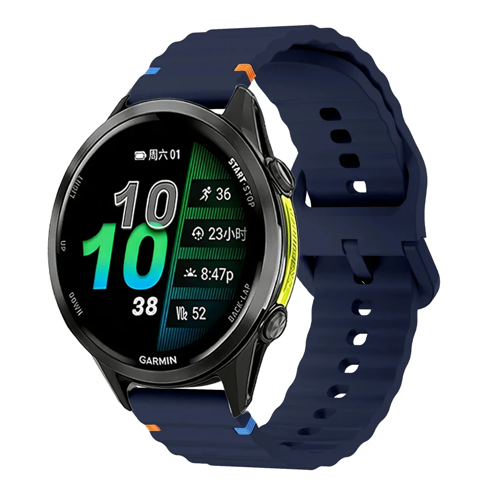 Versatile Silicone Strap Bracelet - Available in 18mm, 20mm, and 22mm Sizes