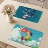 Cartoon Ponyo New Super Absorbent Coffee Dish Kitchen Absorbent Draining Mat Drying Mat Quick Dry Bathroom Placemat 4