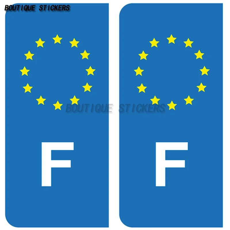 

Exquisite Car License Plate Sticker License Plate Department 01Ain&FEuropean License Plate Sticker Waterproof Polyethylene Decal