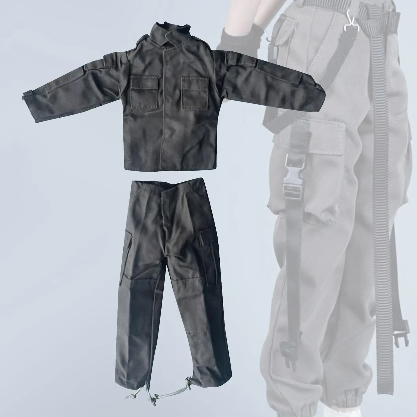 

1/6 Scale Male Figure Doll Clothes Jacket and Pants Accessories Action Figures Clothes Full Suit Uniform for 12inch Male Figures