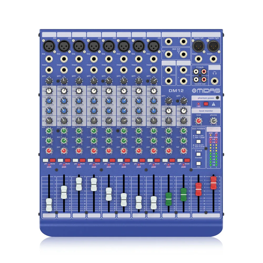 Paシステム用dm12アナログミキサー、12チャンネル - AliExpress