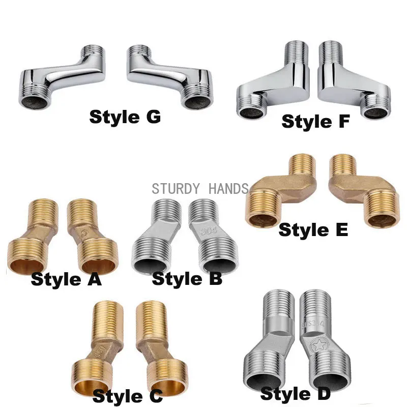 Solid Brass Adjustable Bathroom Shower Faucet Wall Mounted Adapter Angle Valve 2 pieces/pair bathroom hardware set bathroom hardware accessories plumbing tool
