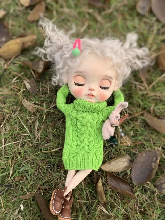 

Blythe Mohair Wig Varies DIY Styling 9-11inch Wig Suitable for Qbaby Amydoll Shaonvyu Hminordoll Big Head BJD dolls Accessories
