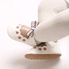 Baby Girls Princess Shoes, Soft PU Leather Embroidery Flower Non-slip Bottom First Walker Shoes Toddler Shoes 4
