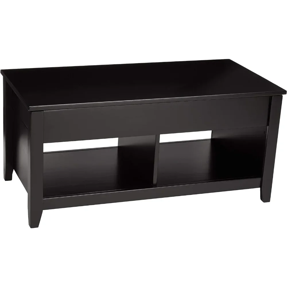 Coffee Table Lift-Top Storage Rectangular Coffee Table Free Shipping Furniture Black Tables Café