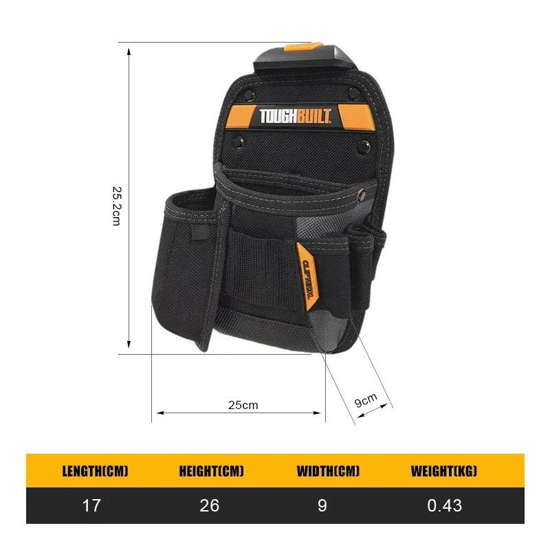 Toughbuilt Technici Pouch met Cliptech TB-CT-22