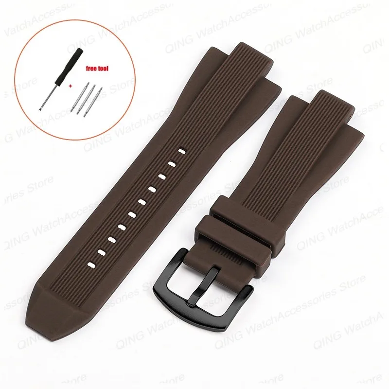 Premium Silicone Strap SoftWatch Band - Elegant Wristband Accessory in 29mmx13mm