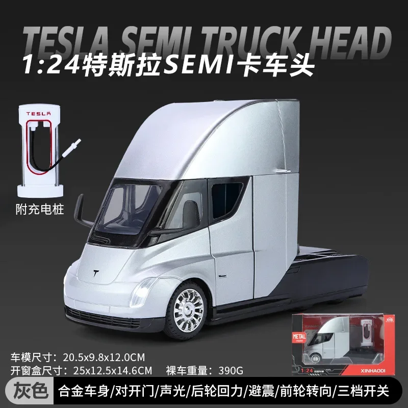 TOPRON Model Car Tesla Model X 1:32 Scale, Die-cast Alloy Electronic Toy With Pull-back Function, With Lights And Music, Mini Vehicle Toy As A Gift