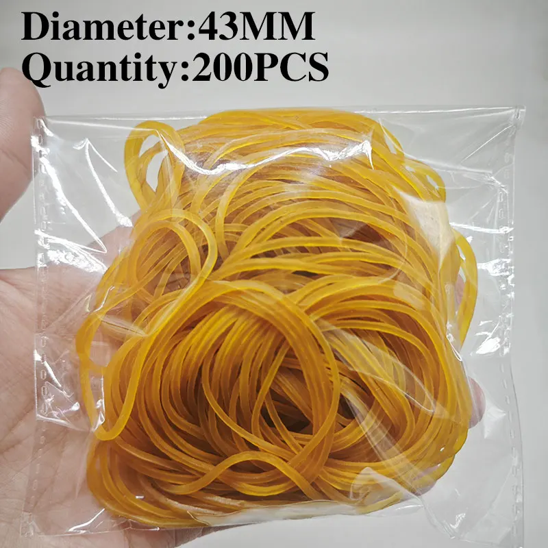 Versatile Multi-Size High Elasticity Rubber Bands - Pack of 100-500 for Office, School, Home, and DIY Projects