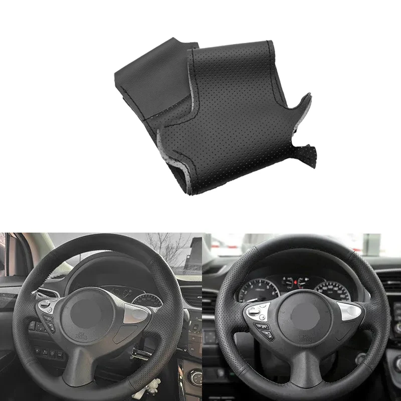 

Чехол на руль для Nissan Maxima 2009 2010 2011 2012 2013 2014 Juke 370Z Note (UK) Sentra SV