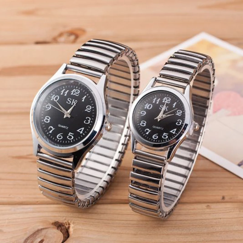 

Fashion Classic Men's Women's Elderly Watch Spring Strap Middle-aged Hand Clock Couple Lover Roman Numeral Cost Wristwatch