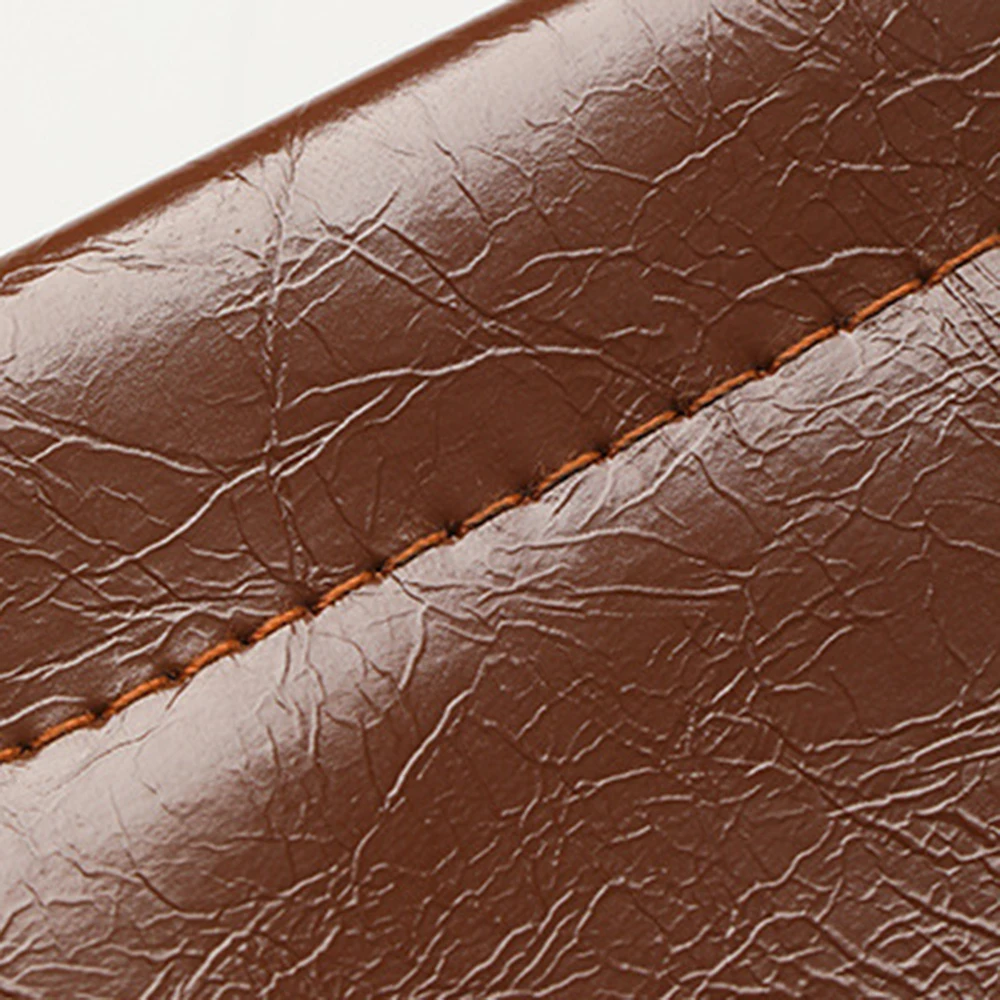 KLASSNUM Damen Vintage Brillen-Aufbewahrungstasche, helles PU-Leder, automatisch geschlossene Sonnenbrillen-Schutzhülle, Herren-Datenkabel-Beutel – Detail 11
