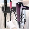 Bathroom Shelf Storage Accessories Hair Dryer Holder Rack Organizer Wall Mounted Hair Straightener Holder Storage Rack Ecoco 1