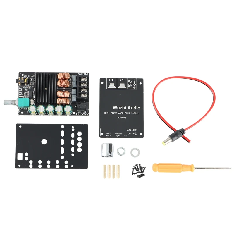 

Плата цифрового усилителя мощности 2x10 0 Вт Bluetooth 5,0 AUX TPA3116, акустический стерео аудио AMP модуль, домашняя музыка