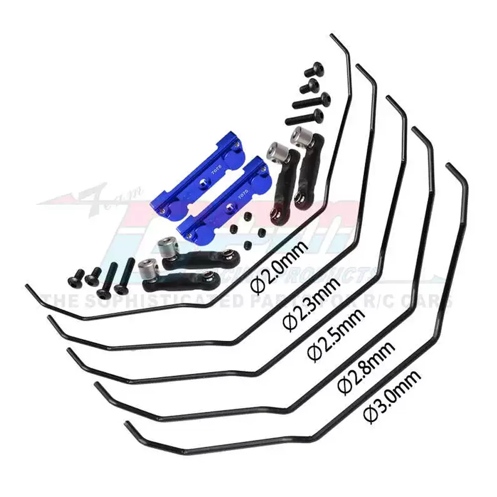 GPM for Traxxas 1/8 MAXX SLASH 6S RC Car Upgrade Parts Metal Aluminum Alloy 7075 Front Rear Sway Bars Linkage Kit 10295, front sway bar links,rear anti roll bar links